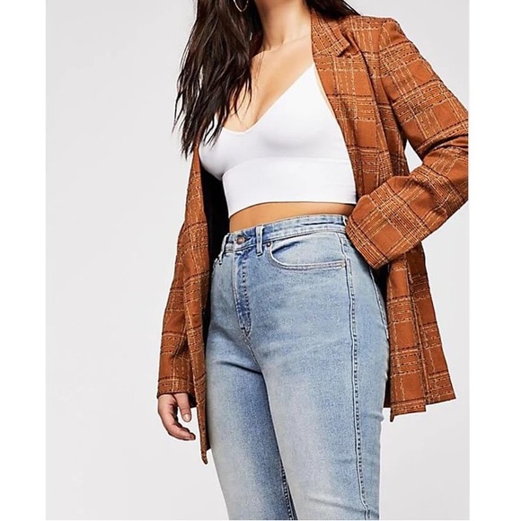 Free People CRVY High Rise Vintage Straight Jeans - Picture 13 of 13